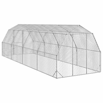 Chicken Run 2.5x8x2.25 m Galvanised Steel