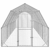 Chicken Run 2.5x10x2.25 m Galvanised Steel