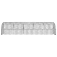 Chicken Run 2.5x10x2.25 m Galvanised Steel