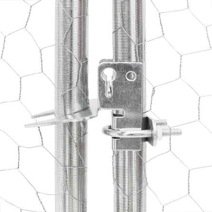 Chicken Run 2.5x10x2.25 m Galvanised Steel