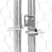Chicken Run 2.5x12x2.25 m Galvanised Steel