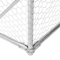 Chicken Run with Roof 2.5x4x2.25 m Galvanised Steel