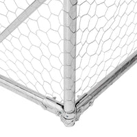 Chicken Run with Roof 2.5x6x2.25 m Galvanised Steel