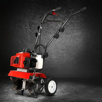 88CC Tiller Garden Cultivator Rototiller 4 Blades Soil Plower Rotary Hoe Tools Kings Warehouse 