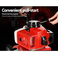 88CC Tiller Garden Cultivator Rototiller 4 Blades Soil Plower Rotary Hoe Tools Kings Warehouse 