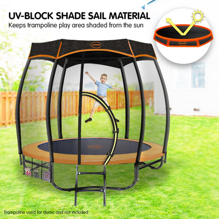 8ft Removable Twister Trampoline Roof Shade Cover Sports & Fitness Kings Warehouse 