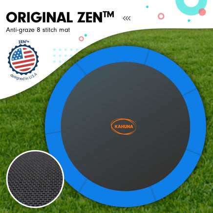 8ft Trampoline Free Ladder Spring Mat Net Safety Pad Cover Round Enclosure Blue Kings Warehouse 