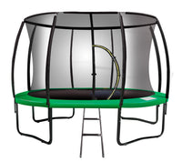 8ft Trampoline Free Ladder Spring Mat Net Safety Pad Cover Round Enclosure Green Kings Warehouse 