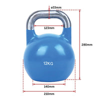 8KG, 12KG, 16KG Pro-Grade Steel KettleBell Set Sports & Fitness Kings Warehouse 