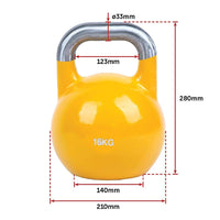 8KG, 12KG, 16KG Pro-Grade Steel KettleBell Set Sports & Fitness Kings Warehouse 