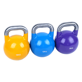 8KG, 12KG, 16KG Pro-Grade Steel KettleBell Set Sports & Fitness Kings Warehouse 