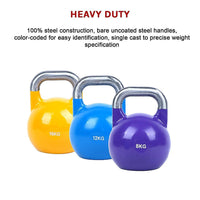 8KG, 12KG, 16KG Pro-Grade Steel KettleBell Set Sports & Fitness Kings Warehouse 