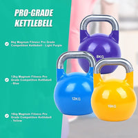 8KG, 12KG, 16KG Pro-Grade Steel KettleBell Set Sports & Fitness Kings Warehouse 