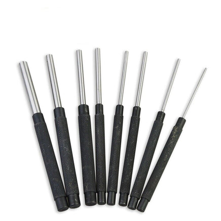 8Pc Heavy Duty Long Pin Punch Set 2.4 to 10mm Drift Roll Nail Steel Flat End New Tools Kings Warehouse 