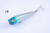 8X 6.5cm Popper Poppers Fishing Lure Lures Surface Tackle Fresh Saltwater Kings Warehouse 