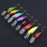 8x 7.5cm Popper Crank Bait Fishing Lure Lures Surface Tackle Saltwater Kings Warehouse 