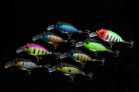 8x 7cm Popper Crank Bait Fishing Lure Lures Surface Tackle Saltwater Kings Warehouse 