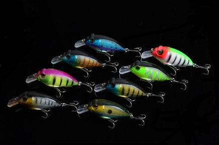 8x 7cm Popper Crank Bait Fishing Lure Lures Surface Tackle Saltwater Kings Warehouse 