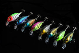 8x 7cm Popper Crank Bait Fishing Lure Lures Surface Tackle Saltwater Kings Warehouse 