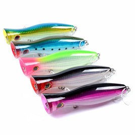 8x Popper Crank 12.5cm Fishing Lure Lures Surface Tackle Fresh Saltwater Kings Warehouse