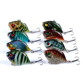 8x Popper Poppers 4.5cm Fishing Lure Lures Surface Tackle Fresh Saltwater Kings Warehouse 