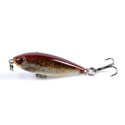 8x Popper Poppers 4.8cm Fishing Lure Lures Surface Tackle Fresh Saltwater Kings Warehouse 