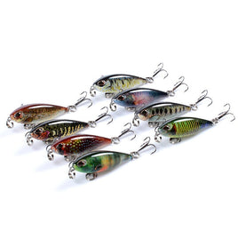8x Popper Poppers 4.8cm Fishing Lure Lures Surface Tackle Fresh Saltwater Kings Warehouse 
