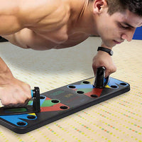 9 in 1 Push Up Board Yoga Bands Fitness Workout Train Gym Exercise Pushup Stand Sports & Fitness Kings Warehouse 