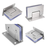 90 Degree Glass Door Cupboard Showcase Cabinet Clamp Glass Shower Doors Hinge 304 Steel Kings Warehouse 