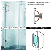 90 Degree Glass Door Cupboard Showcase Cabinet Clamp Glass Shower Doors Hinge 304 Steel Kings Warehouse 