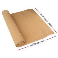 90% Shade Cloth 3.66x10m Shadecloth Sail Heavy Duty Beige End of Season Clearance Kings Warehouse 