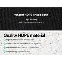 90% Sun Shade Cloth Shadecloth Sail Roll Mesh Outdoor 195gsm 1.83x30m End of Season Clearance Kings Warehouse 