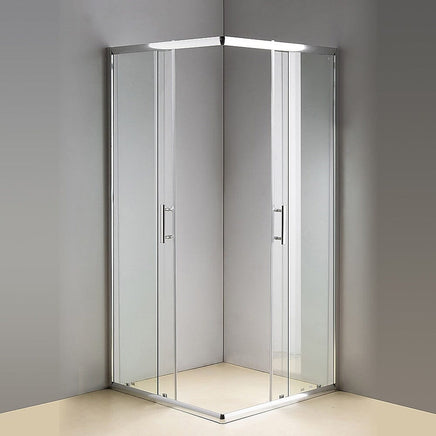 900 x 1000mm Sliding Door Nano Safety Glass Shower Screen By Della Francesca Furniture Kings Warehouse 