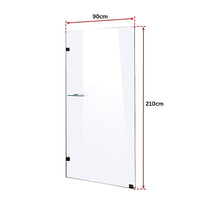 900 x 2100mm Frameless 10mm Safety Glass Shower Screen Furniture Kings Warehouse 