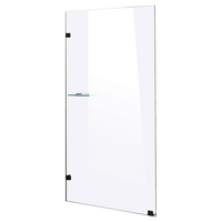 900 x 2100mm Frameless 10mm Safety Glass Shower Screen Furniture Kings Warehouse 