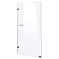 900 x 2100mm Frameless 10mm Safety Glass Shower Screen