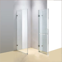 900 x 800mm Frameless 10mm Glass Shower Screen By Della Francesca Kings Warehouse 