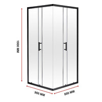 900 x 800mm Sliding Door Nano Safety Glass Shower Screen By Della Francesca Furniture Kings Warehouse 