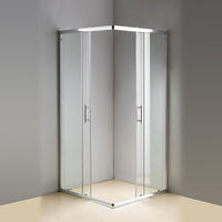 900 x 800mm Sliding Door Nano Safety Glass Shower Screen By Della Francesca Furniture Kings Warehouse 