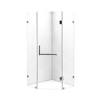 900 x 900mm Frameless 10mm Glass Shower Screen By Della Francesca Furniture Kings Warehouse 