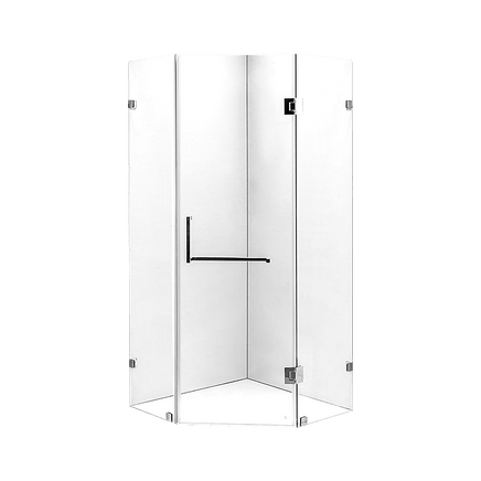 900 x 900mm Frameless 10mm Glass Shower Screen By Della Francesca Furniture Kings Warehouse 