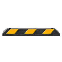 90cm Heavy Duty Rubber Curb Parking Guide Wheel Driveway Stopper Reflective Yellow Kings Warehouse 