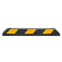 90cm Heavy Duty Rubber Curb Parking Guide Wheel Driveway Stopper Reflective Yellow Tools Kings Warehouse 