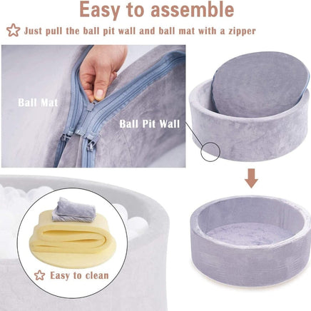 90x30cm Ocean Ball Play Pit Soft Baby Kids Paddling Foam Pool Child Barrier Toy Pet Care Kings Warehouse 