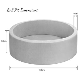 90x30cm Ocean Ball Play Pit Soft Baby Kids Paddling Foam Pool Child Barrier Toy Pet Care Kings Warehouse 