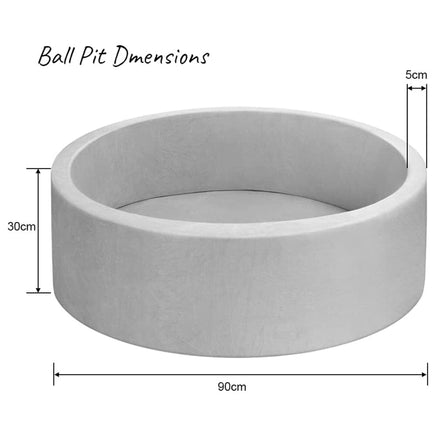 90x30cm Ocean Ball Play Pit Soft Baby Kids Paddling Foam Pool Child Barrier Toy Pet Care Kings Warehouse 