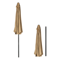 9FT Patio Umbrella Outdoor Garden Table Umbrella with 8 Sturdy Ribs Home & Garden Kings Warehouse 