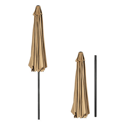 9FT Patio Umbrella Outdoor Garden Table Umbrella with 8 Sturdy Ribs Home & Garden Kings Warehouse 