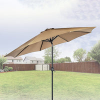 9FT Patio Umbrella Outdoor Garden Table Umbrella with 8 Sturdy Ribs Home & Garden KingsWarehouse 