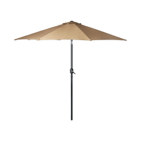 9FT Patio Umbrella Outdoor Garden Table Umbrella with 8 Sturdy Ribs